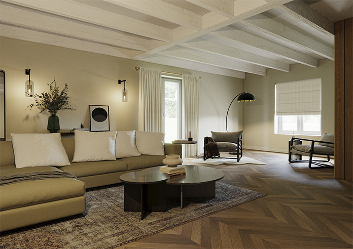 Emily Bond Oscar Stripe, Linen - Made to Measure Curtains - Image 7